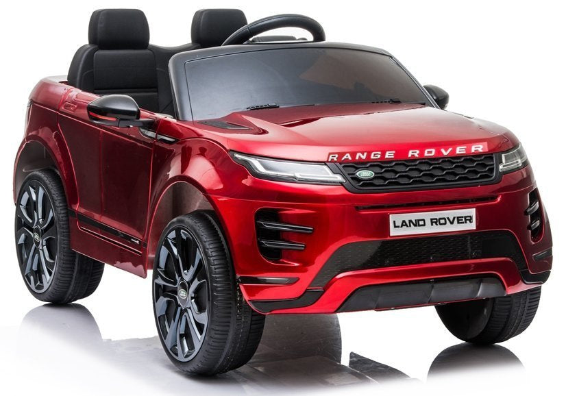 Carro elétrico infantil Range Rover Evoque vermelho pintado