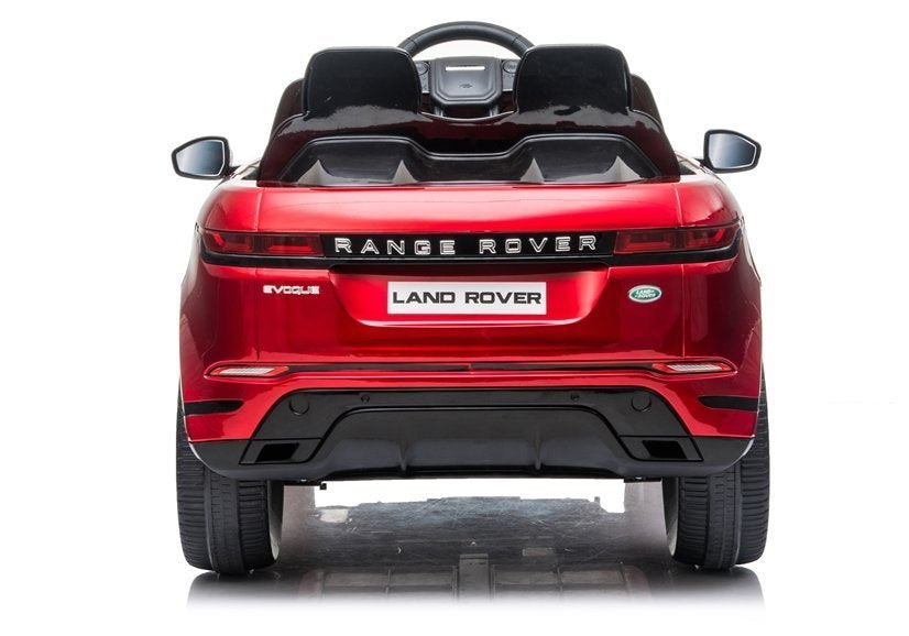 Carro elétrico infantil Range Rover Evoque vermelho pintado