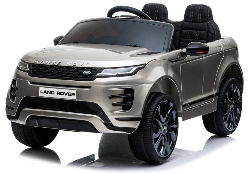 Carro elétrico infantil Range Rover Evoque prata pintado