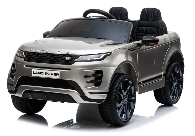 Carro elétrico infantil Range Rover Evoque prata pintado