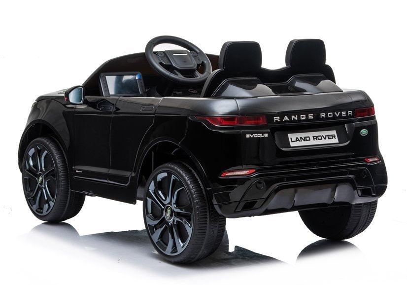Carro elétrico infantil Range Rover Evoque preto pintado
