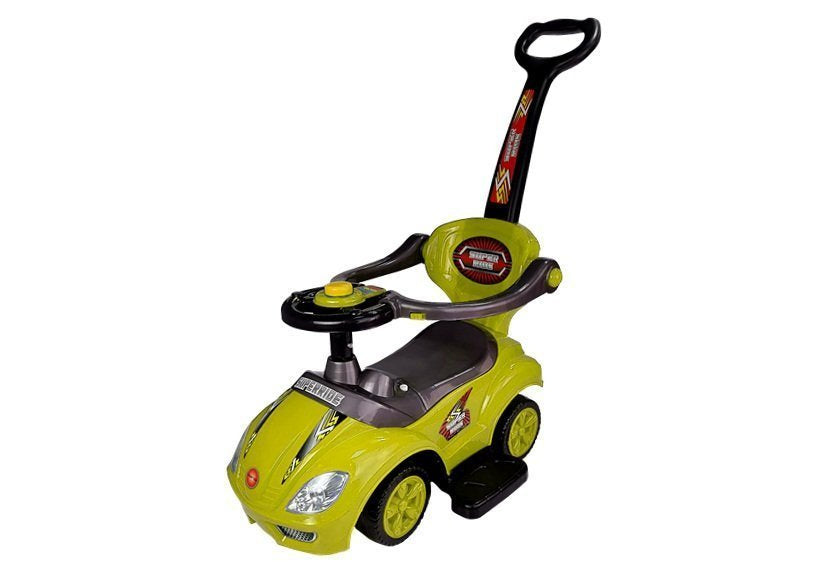 Andador Ride On 3 em 1 com pega parental amarelo