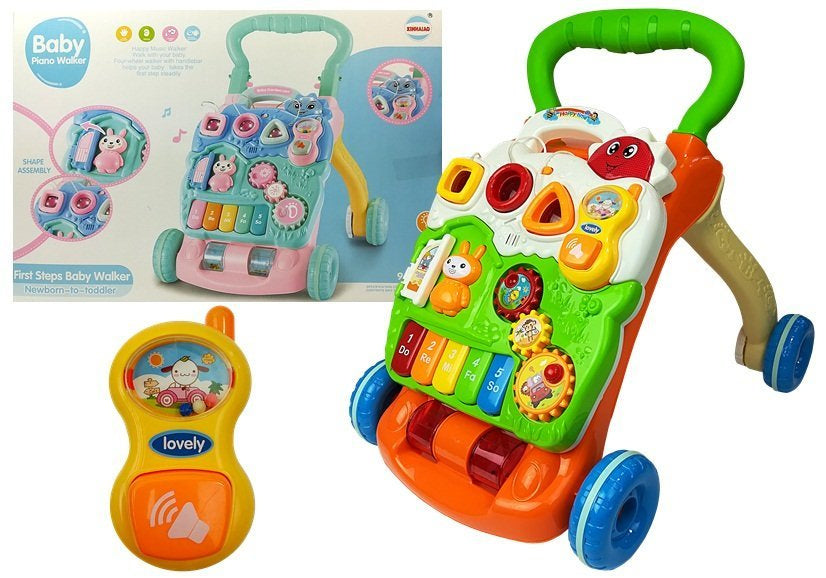 Andador educativo bebé com piano