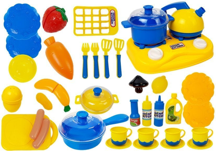 Conjunto loiça cozinha infantil plástico