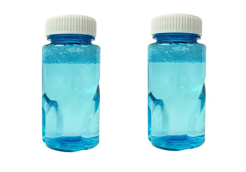 Pistola bolhas sabão flamingo azul