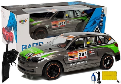 Carro telecomandado desportivo 1:10 2.4G cinzento