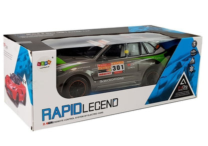 Carro telecomandado desportivo 1:10 2.4G cinzento