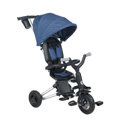 Triciclo ultra dobrável Coccolle Qplay Nova Rubber Dark Blue