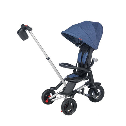 Triciclo ultra dobrável Coccolle Qplay Nova Rubber Dark Blue