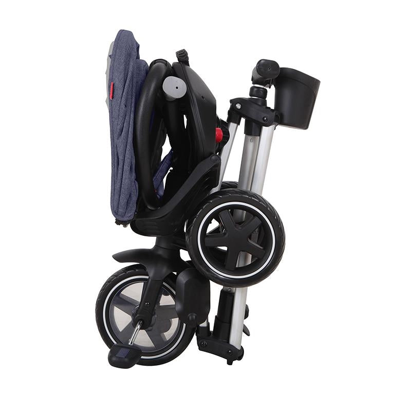 Triciclo ultra dobrável Coccolle Qplay Nova Rubber Dark Blue