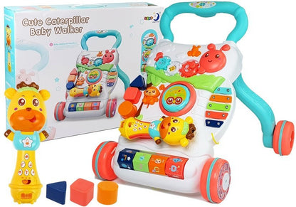 Andador educativo bebé com microfone interativo