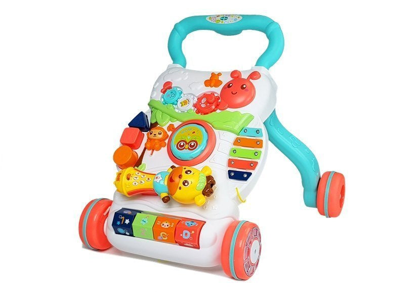 Andador educativo bebé com microfone interativo