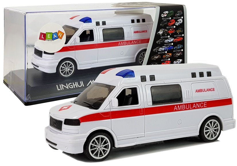 Ambulância com sirene som e luz