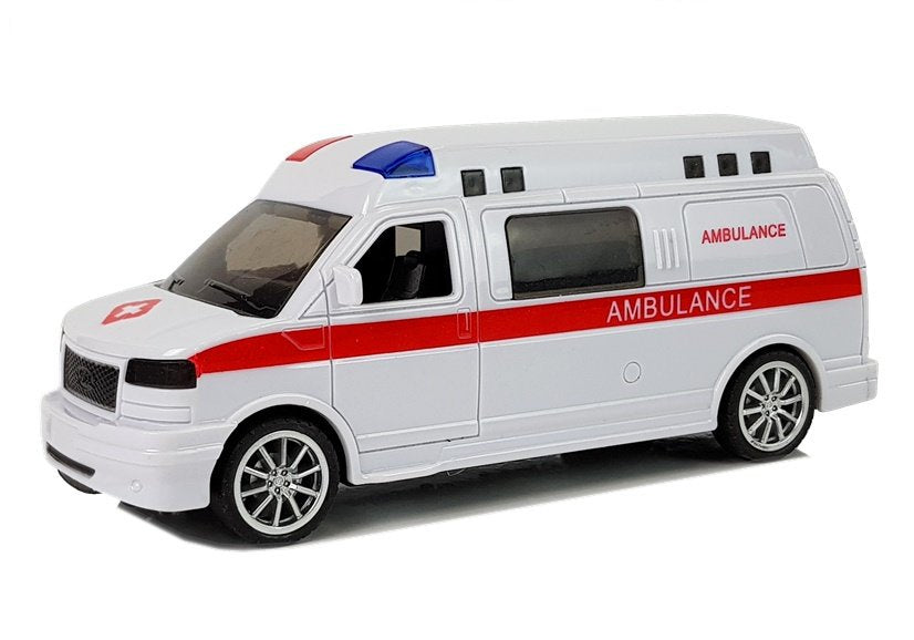 Ambulância com sirene som e luz
