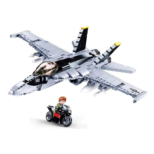 Model Bricks FA-18E Super Bumblebee 682 Pcs