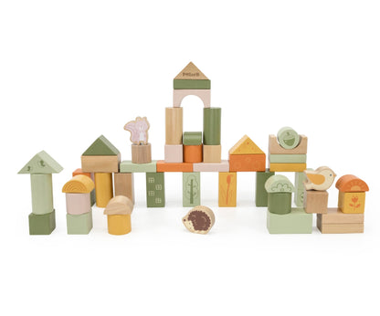 Blocos de madeira 50 pcs Viga Green Forest