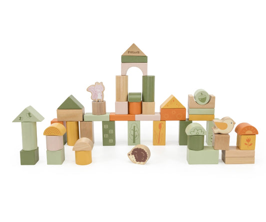 Blocos de madeira 50 pcs Viga Green Forest