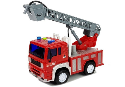 Camião bombeiros com escada vermelho 1:20 som