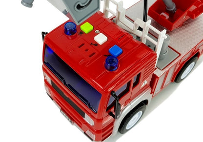 Camião bombeiros com escada vermelho 1:20 som