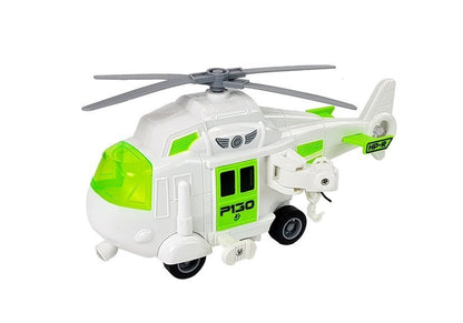 Transportador automóveis com helicóptero pilhas 1:16