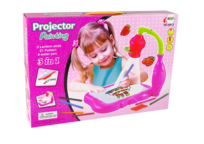 Projetor de desenho com marcadores mágicos