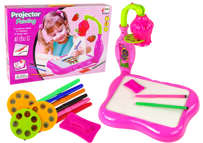 Projetor de desenho com marcadores mágicos