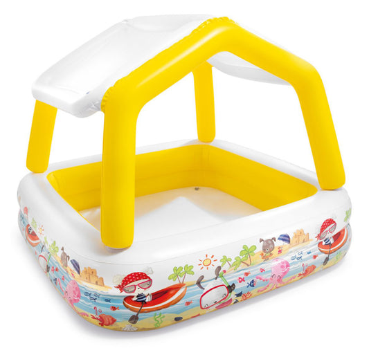 Piscina infantil INTEX 157 x 157 x 122 cm com cobertura