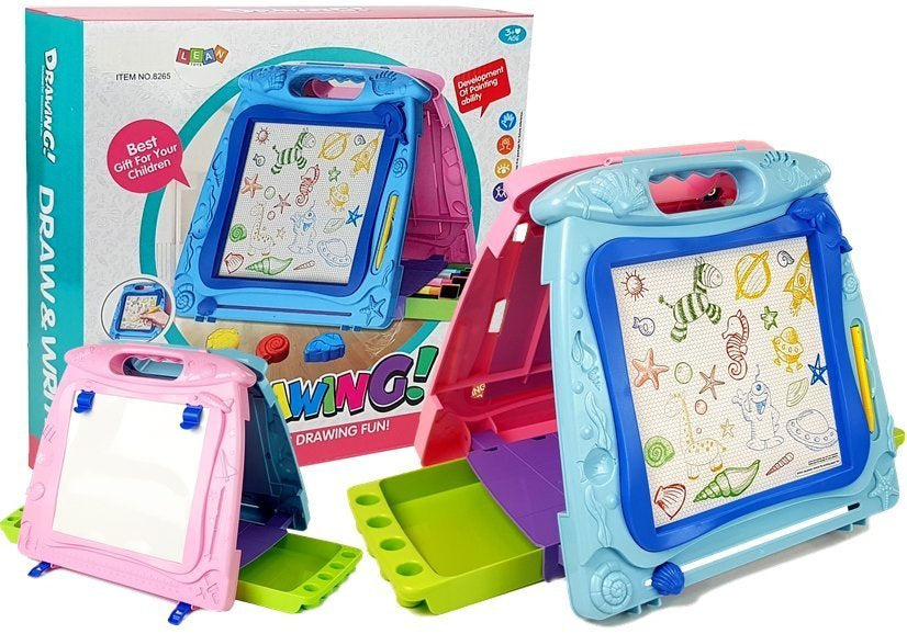 Quadro dupla face desenho marcadores magnéticos