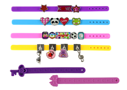 Conjunto DIY pulseiras letras pendentes