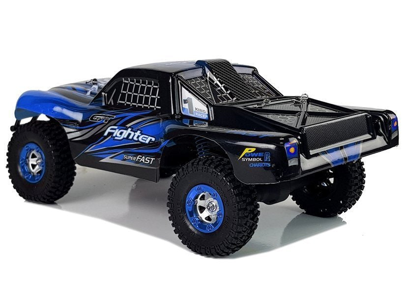 Carro telecomandado FY-01 4x4 pick-up 1:12 azul