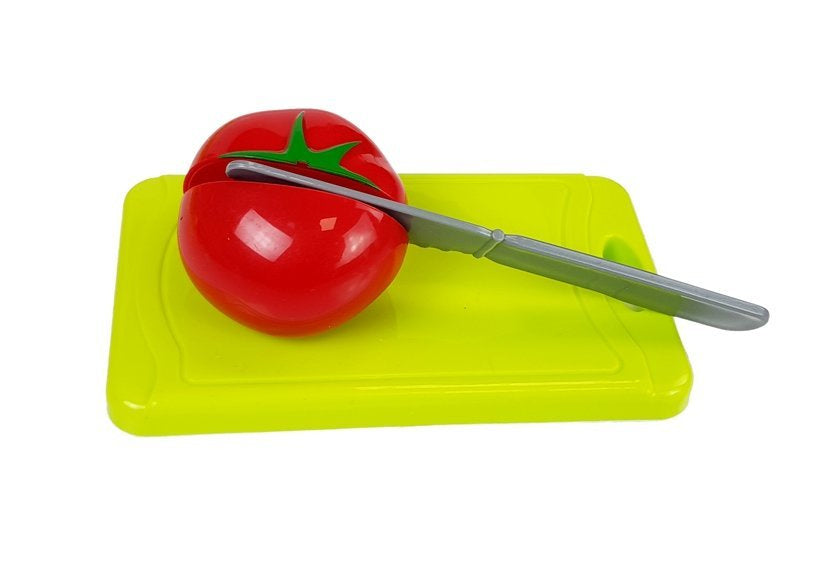 Conjunto frutas legumes liquidificador pilhas tabuleiro