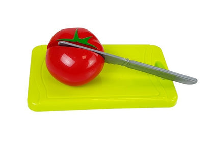 Conjunto frutas legumes liquidificador pilhas tabuleiro