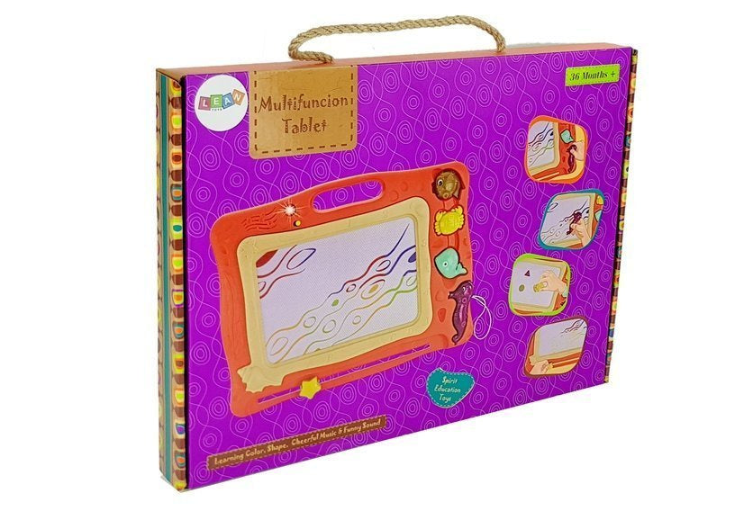 Quadro negro com som e luz