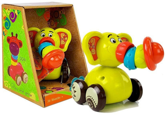 Carro elefante bebé trompete flexível