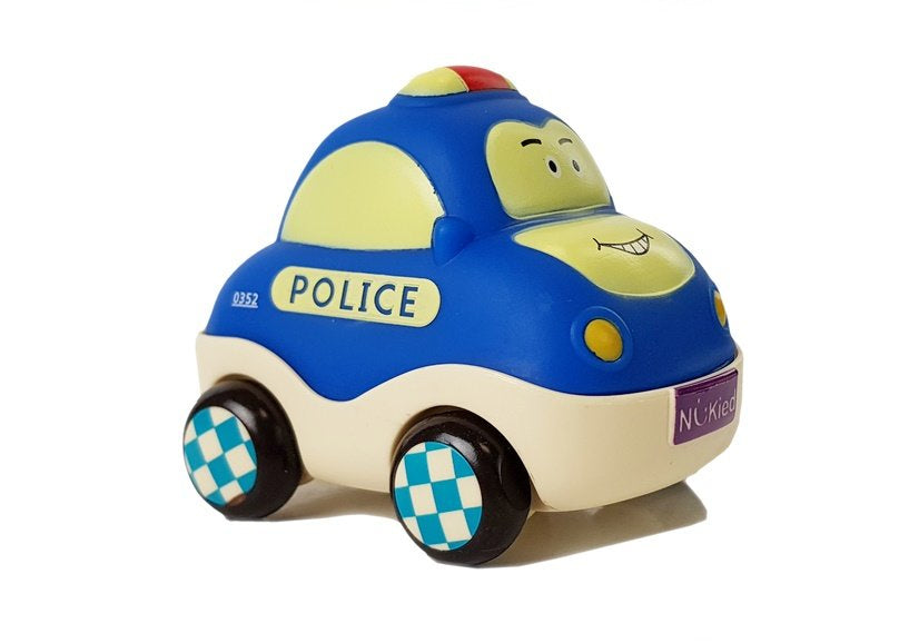 Conjunto carros polícia ambulância com fio 4 peças