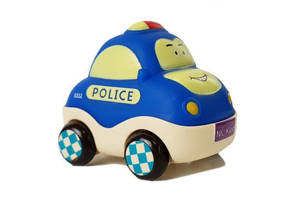 Conjunto carros polícia ambulância com fio 4 peças