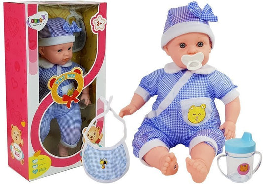 Boneca bebé 45 cm roupa azul