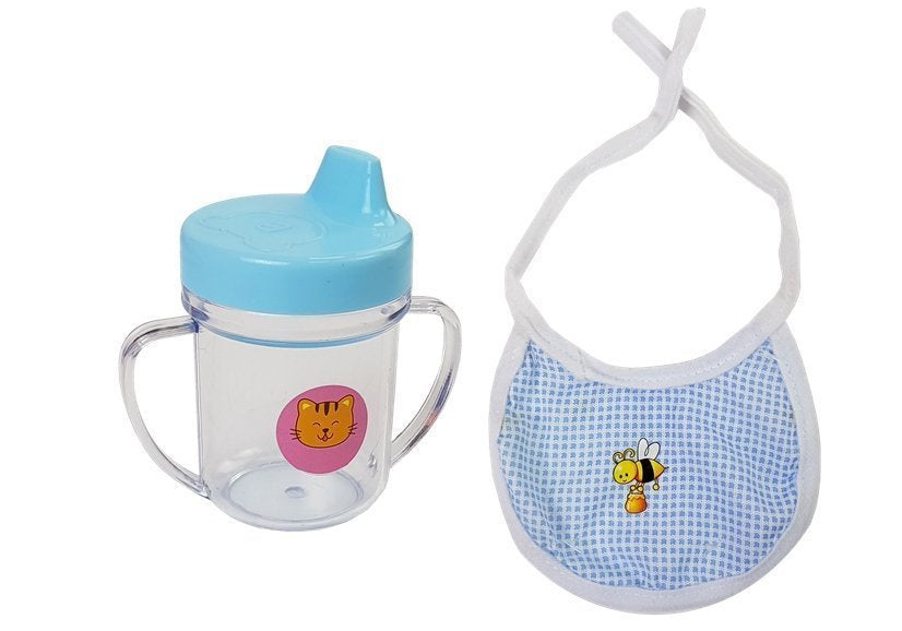 Boneca bebé 45 cm roupa azul