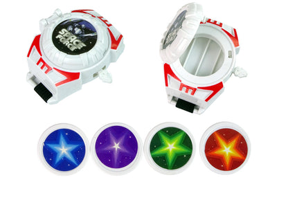 Guerreiro espacial pistola laser algemas disco