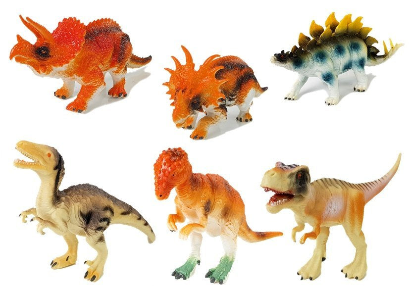 Dinossauros 10 cm 6 peças