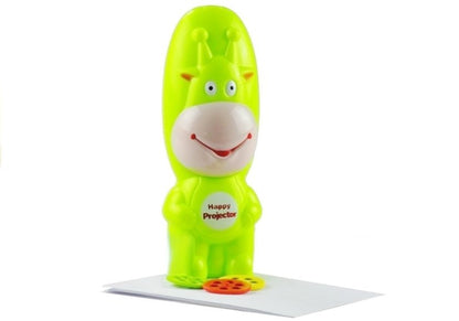 Projetor girafa com mesa e luz de projeção