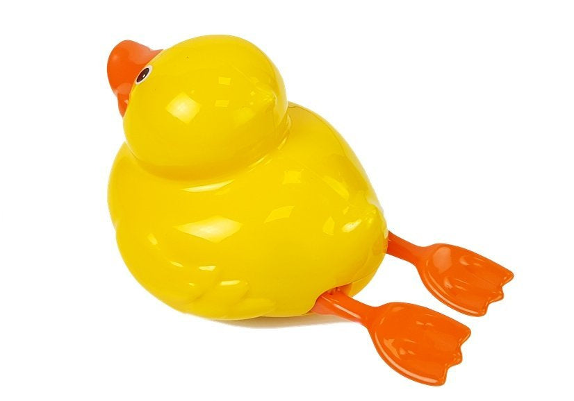 Pato amarelo com pilhas para banho 18 cm