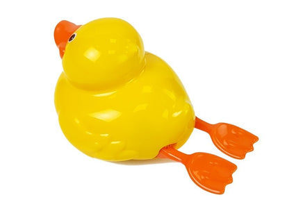 Pato amarelo com pilhas para banho 18 cm