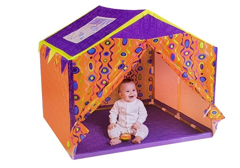 Tenda casa colorida para crianças 112x110x102 cm