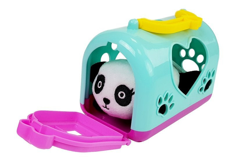 Panda pequeno com transportador peluche