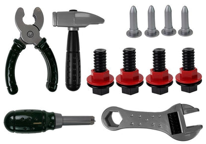 Conjunto ferramentas berbequim martelo capacete
