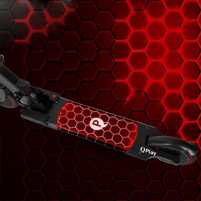 Scooter Qplay LED Honeycomb Red