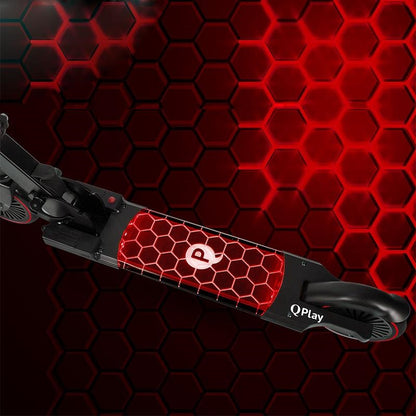 Qplay Trotineta LED Honeycomb Rosu