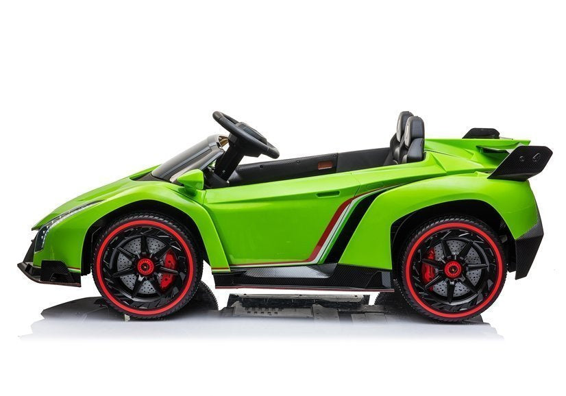 Carro elétrico Lamborghini Veneno verde