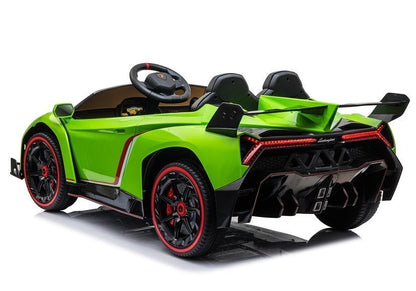 Carro elétrico Lamborghini Veneno verde